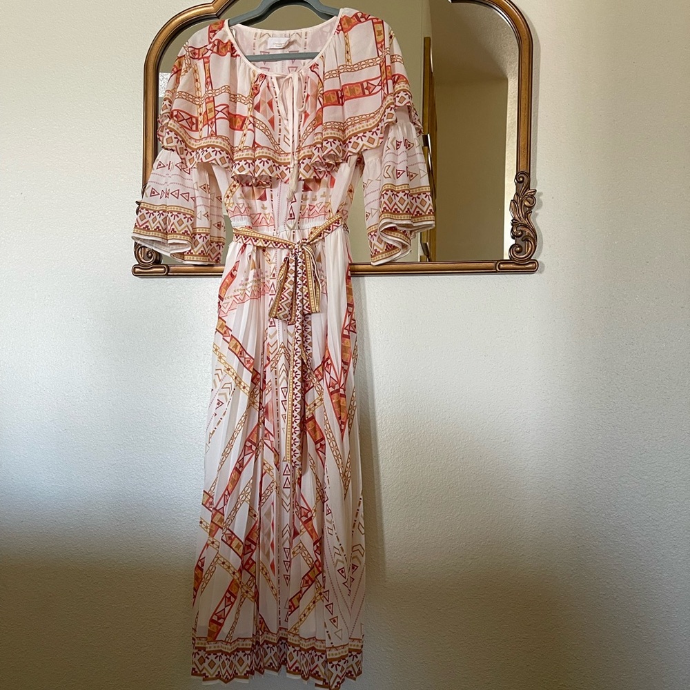 Elegant Geometric Maxi Dress